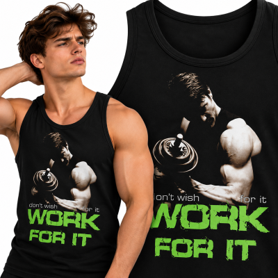 TANK TOP NA SIŁOWNIĘ   WORK FOR